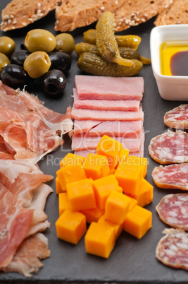 assorted cold cut platter