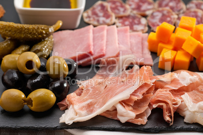 assorted cold cut platter