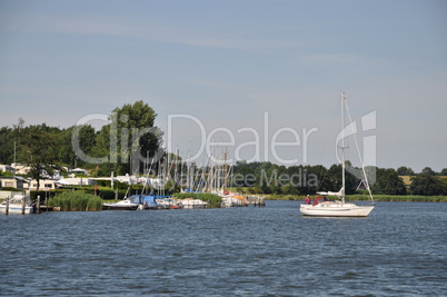 Boote auf der Schlei bei Missunde