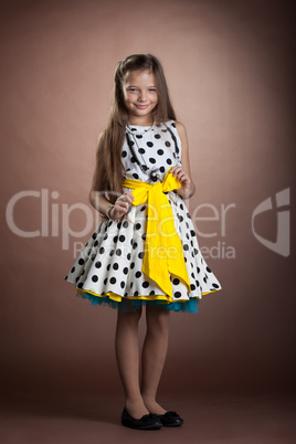 Beautiful little girl in dress