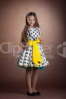 Beautiful little girl in dress