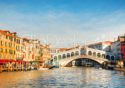 Rialto Bridge (Ponte Di Rialto) in Venice, Italy