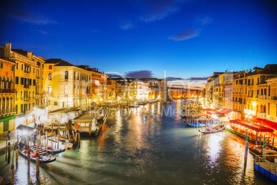 Venice at night time