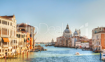 Panoramic view to Basilica Di Santa Maria della Salute