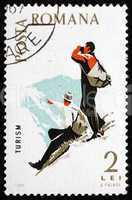 Postage stamp Romania 1965 Mountaineering, Spartacist Games