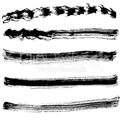 Brush blot vector on white background. Vector illustration.