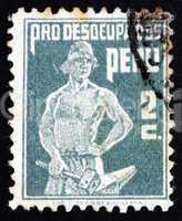 Postage stamp Peru 1932 Blacksmith