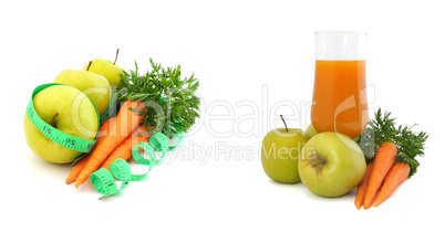 carrot juice with apples and carrots