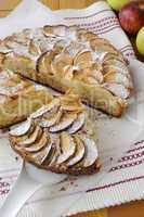 pie with apples and cinnamon