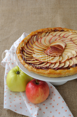 cake with apples