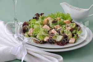 potato salad with salmon
