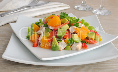 chicken salad with avocado