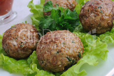 meatballs with herbs