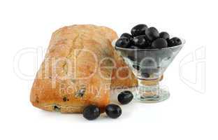 ciabatta with olives