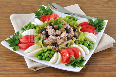 Tuna Salad and vegetables