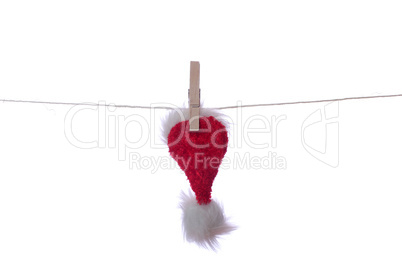 santa cap on rope