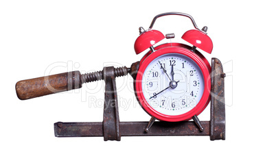 time under pressure with red alarm bell