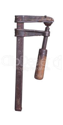 old rusty clamp