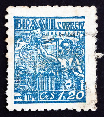 Postage stamp Brazil 1947 Prometheus, Thief of Fire