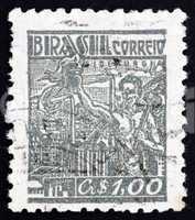 Postage stamp Brazil 1947 Prometheus, Thief of Fire