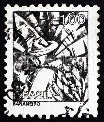 Postage stamp Brazil 1976 Banana Plantation Worker