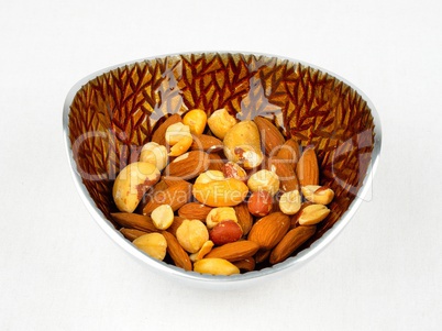 A bowl of mixed nuts