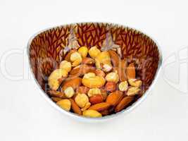 A bowl of mixed nuts
