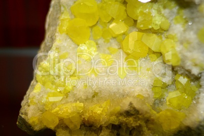 Schwefelkristalle, lat. sulfur Schwefelkristalle, lat. sulfur