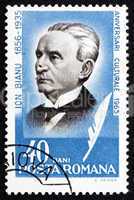 Postage stamp Romania 1965 Ion Bianu, Philologist and Historian