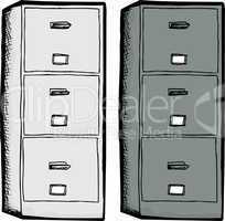 Isolated Filing Cabinets