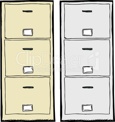 Filing Cabinet Illustration