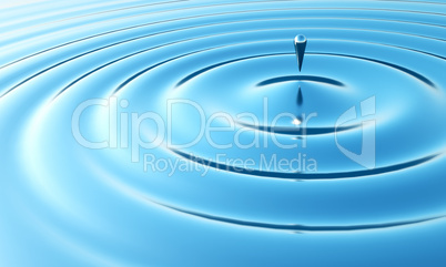 futuristic drop of water