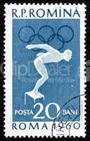 Postage stamp Romania 1960 Swimming, Olympic sports, Roma 60