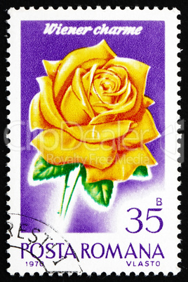 Postage stamp Romania 1970 Wiener Charme, Rose Cultivar