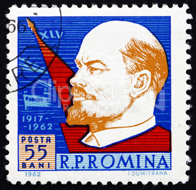 Postage stamp Romania 1962 Vladimir Illyich Lenin, Communist, Po
