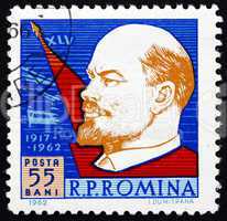 Postage stamp Romania 1962 Vladimir Illyich Lenin, Communist, Po