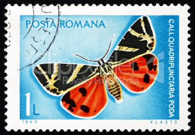 Postage stamp Romania 1969 Jersey Tiger, Moth