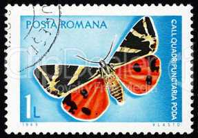 Postage stamp Romania 1969 Jersey Tiger, Moth