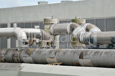 Airconditioning Pipes on the rooftop