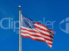 American flag fluttering