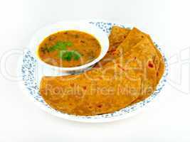 Sumptuous Chapatti and Dal meal