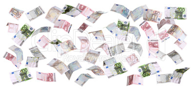 european currency falling from heaven