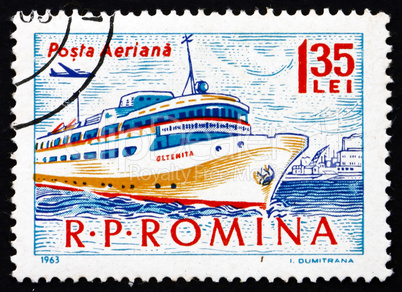 Postage stamp Romania 1963 Passenger Ship