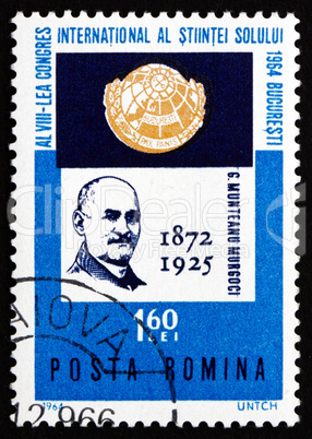 Postage stamp Romania 1964 Munteanu Murgoci, Geologist