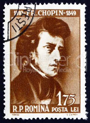Postage stamp Romania 1960 Frederick Chopin, Polish Composer