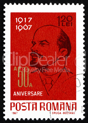 Postage stamp Romania 1962 Vladimir Illyich Lenin, Communist, Po