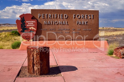 Petrified Forest National Park Entrance