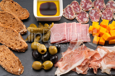 assorted cold cut platter