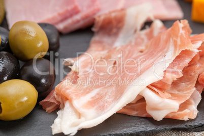 assorted cold cut platter