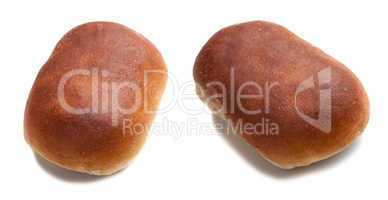 Meat pies. Isolated on white
